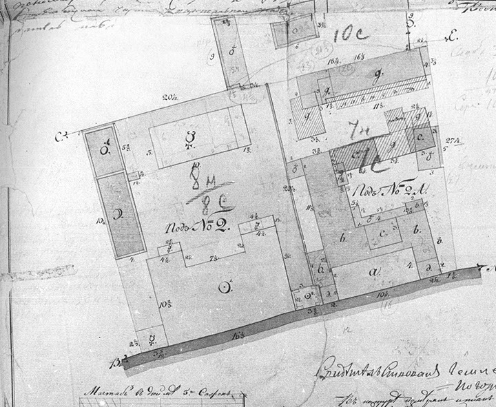План монастыря, 1820 г.