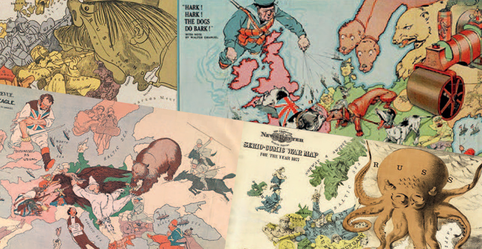 Медведь, осьминог и злые мужики. Россия глазами соседей по сатирической карте