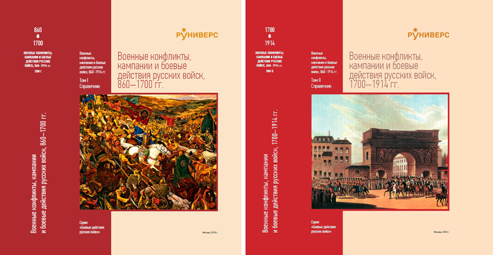 Впервые собраны и описаны все войны России с 860 до 1914 г.