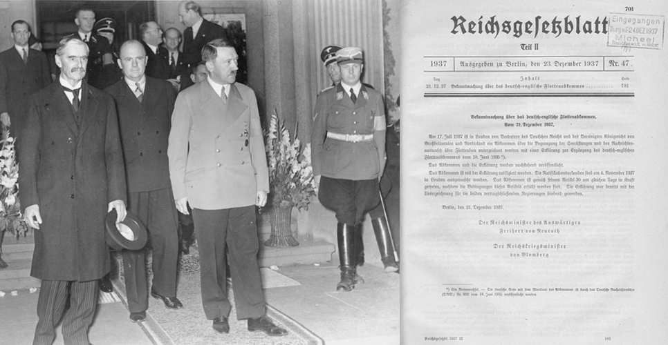 18 июня 1935 года был заключён договор между Великобританией и нацистской Германией