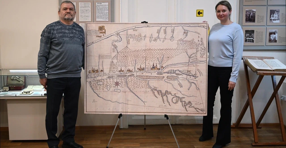 Балаковский музей получил копию самой ранней карты, на которой отмечен город