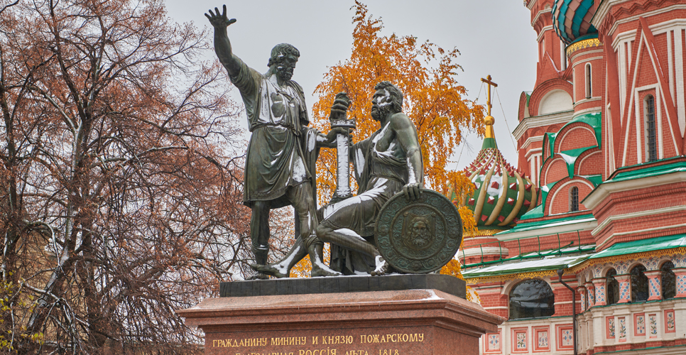 В Москве завершилась реставрация памятника Минину и Пожарскому 
