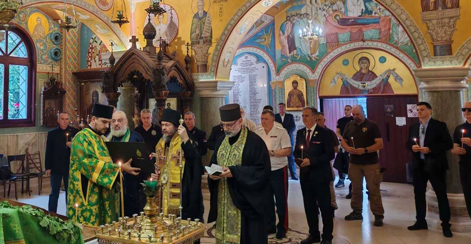 В Белграде прошла панихида по добровольцам из России, погибшим в ходе войн 1990-х годов