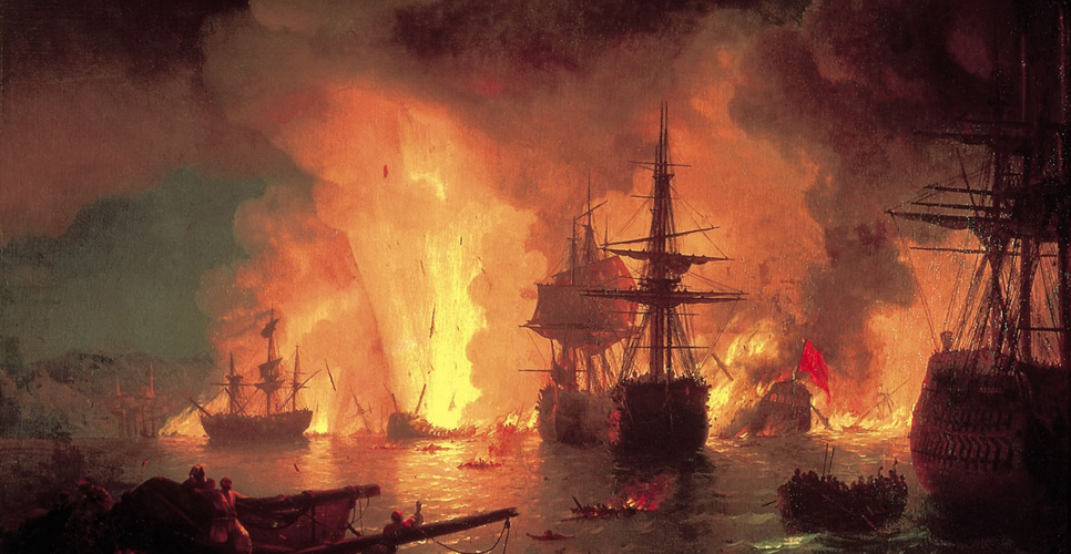 7 июля (26 июня) 1770 года победой завершилось Чесменское сражение