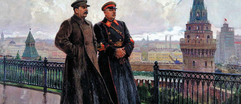 «два вождя после дождя» - «И.В. Сталин и К.Е. Ворошилов в Кремле»