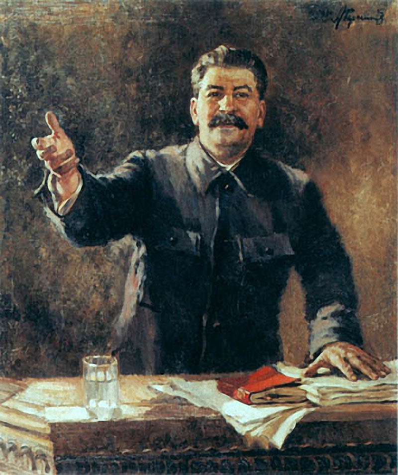 Портрет И.В. Сталина на XVII съезде ВКП(б) 1934