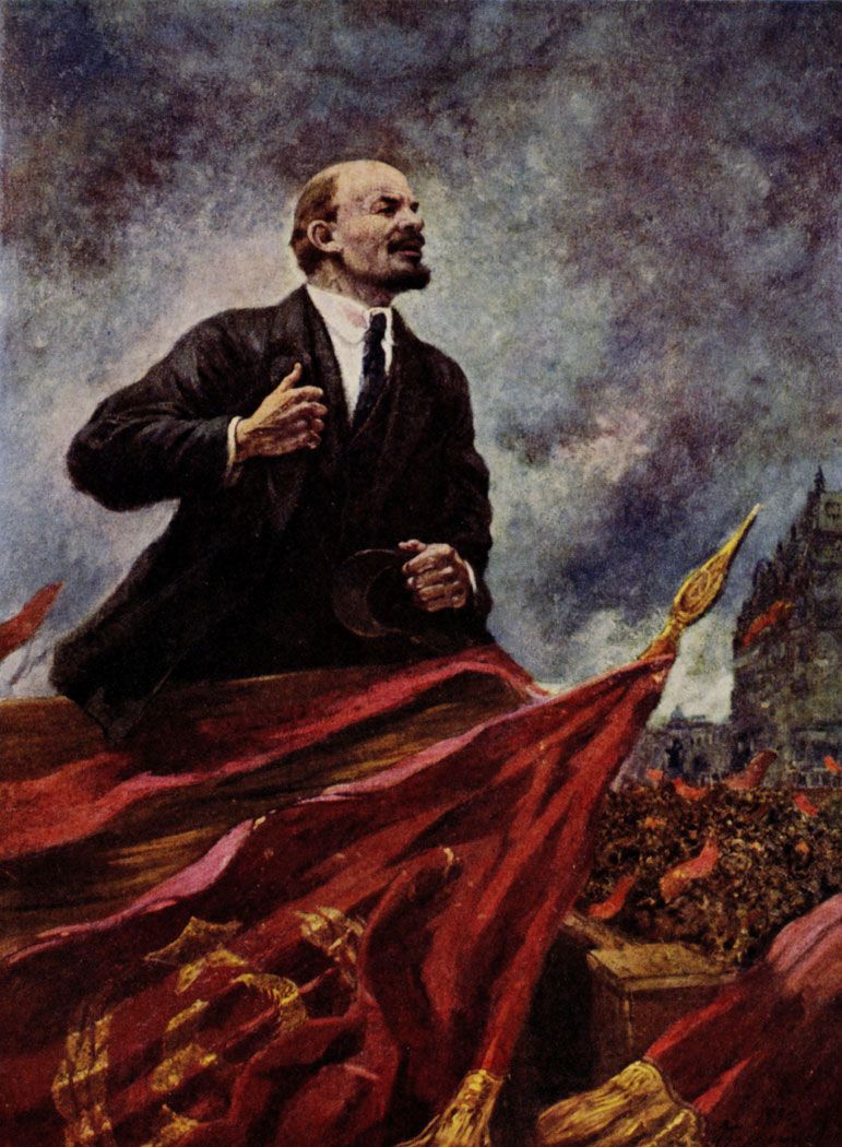 Ленин на трибуне 1929 - 1930